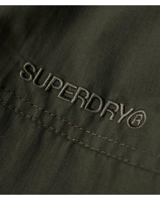 Superdry Green & Co Classic Embroidered Logo Surplus Nylon Hooded Bomber Jacket for men