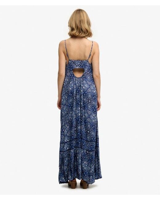 Superdry Blue & Co Cami Maxi Dress