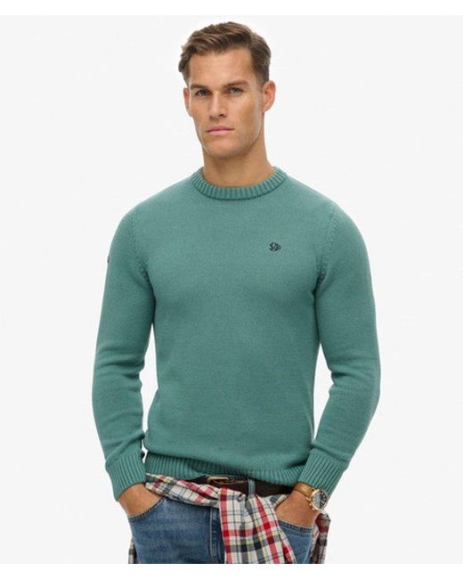 Superdry Green & Co Preppy Cotton Jumper for men