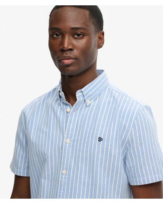 Superdry Blue & Co Preppy Oxford Short Sleeve Shirt for men