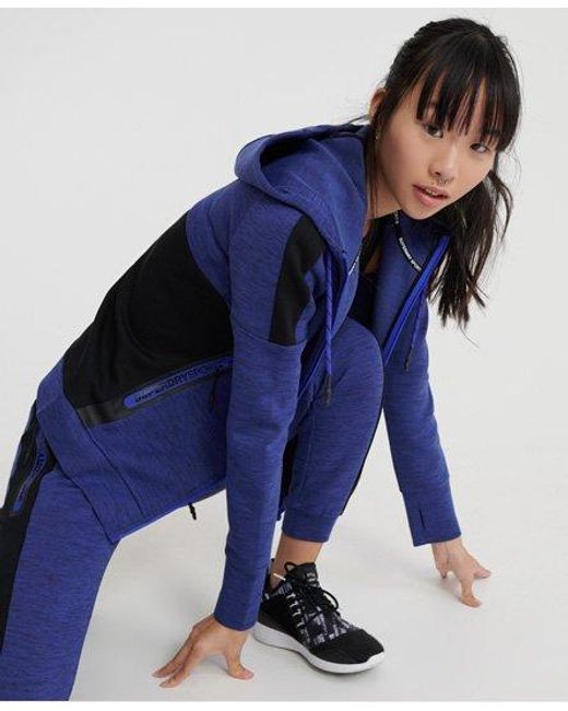 Superdry Blue Core Gym Tech Loose Joggers Electric