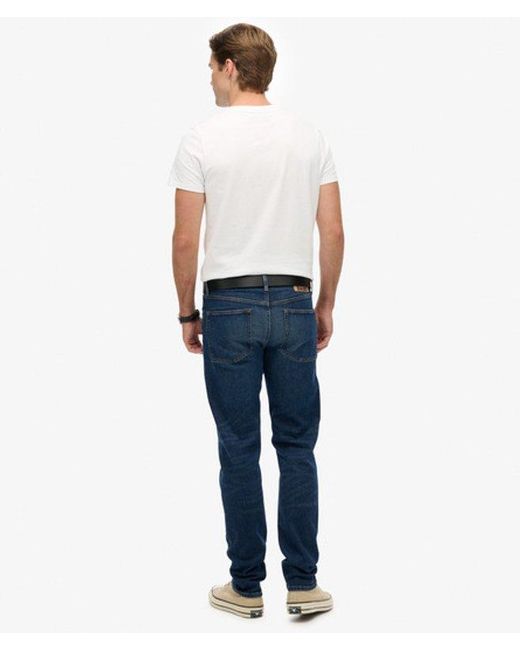 Superdry Blue & Co Organic Cotton Vintage Slim Straight Jeans for men