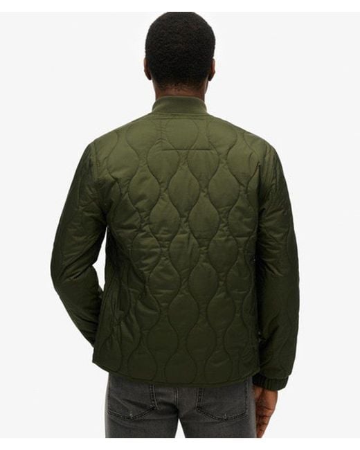 Superdry Green Surplus Quilted Liner Jacket for men
