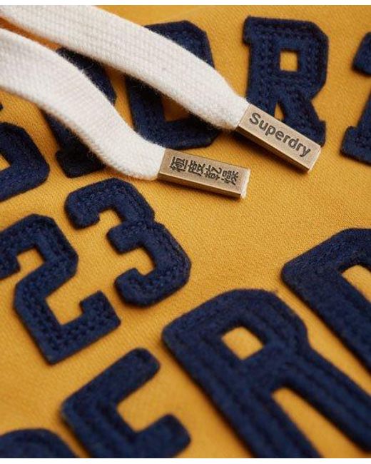 Superdry Metallic Core Appliqué Hoodie Varsity for men