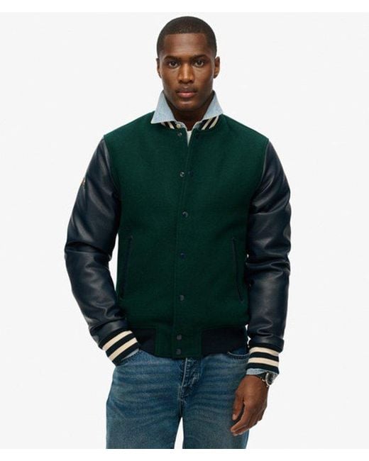 Superdry Green & Co College Bomber Jacket for men