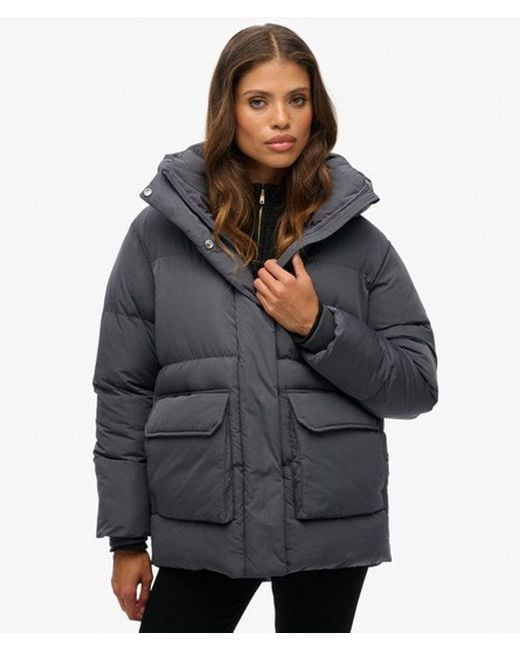Superdry Black & Co Short Duvet Puffer Jacket