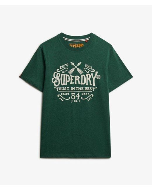 Superdry Green & Co Outdoor Flock Relaxed T-shirt for men