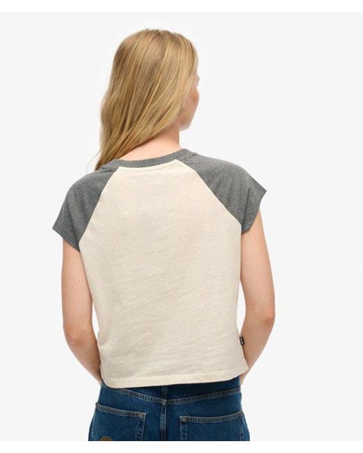 Superdry White & Co Organic Cotton Essential Logo Raglan T-shirt