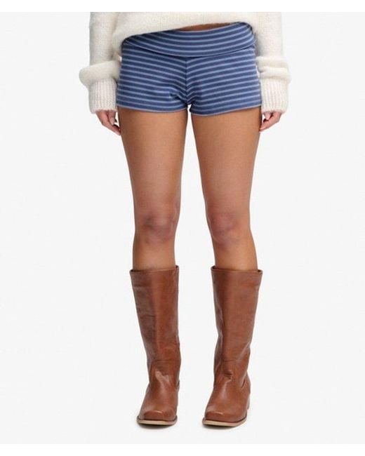 Superdry Blue & Co Athletic Essentials Fold Over Short