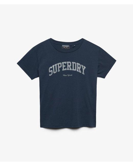 Superdry Blue & Co Athletic Essentials Fitted Graphic T-shirt