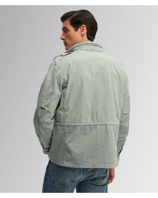 Superdry Gray Cotton M65 Jacket for men