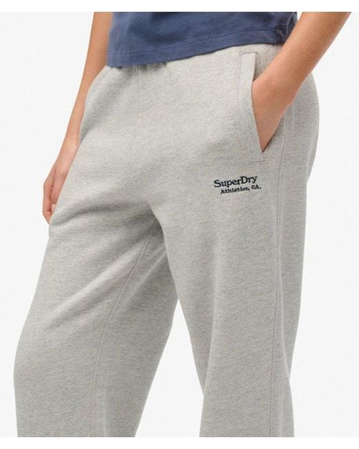Superdry Blue Essential Logo Cuffed Joggers