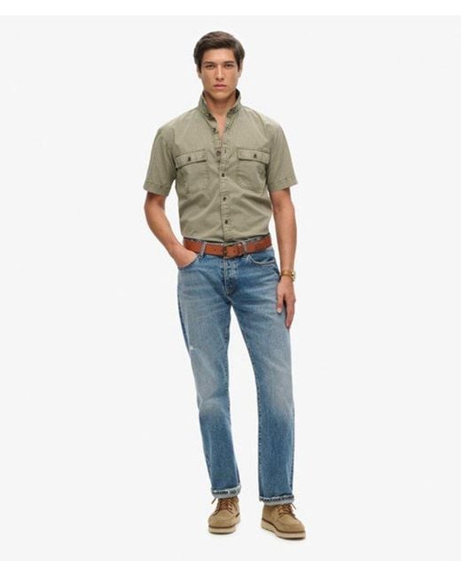 Superdry Green & Co Military Short Sleeve Shirt for men