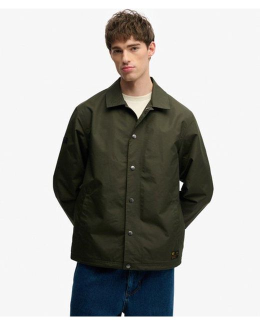 Superdry Surplus Otto Coach Jacket in het Green voor heren