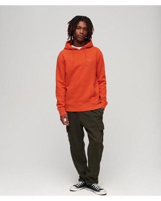 Superdry Red & Co Essential Logo Hoodie for men
