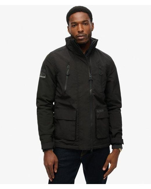 Superdry Black Ultimate Windbreaker Jacket for men
