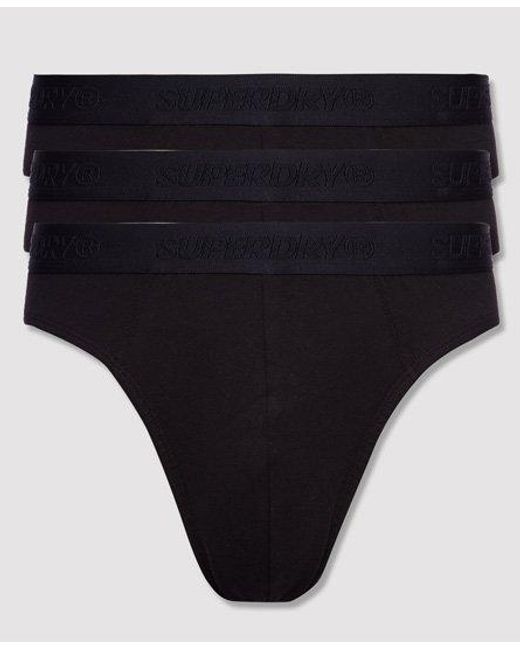 Superdry Black Classic Brief Triple Pack Multipack for men