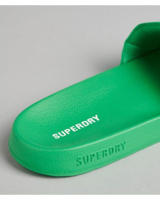 Superdry Green & Co Code Essential Pool Sliders for men