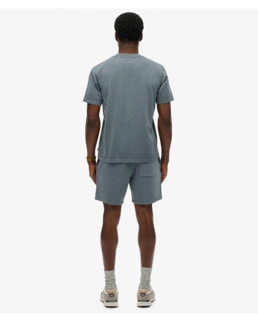 Superdry Micro Logo Shorts in het Blue voor heren