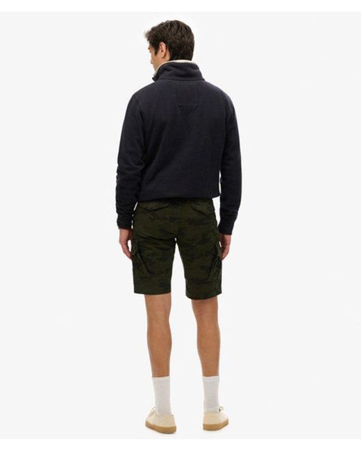 Superdry Black & Co Organic Cotton Core Cargo Shorts for men