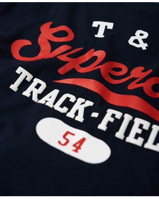 Superdry Blue Track And Field T-Shirt Eclipse