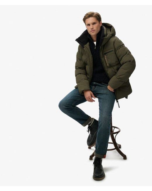 Homme Veste Matelassée Ski Sports Taille Superdry pour homme en coloris Green