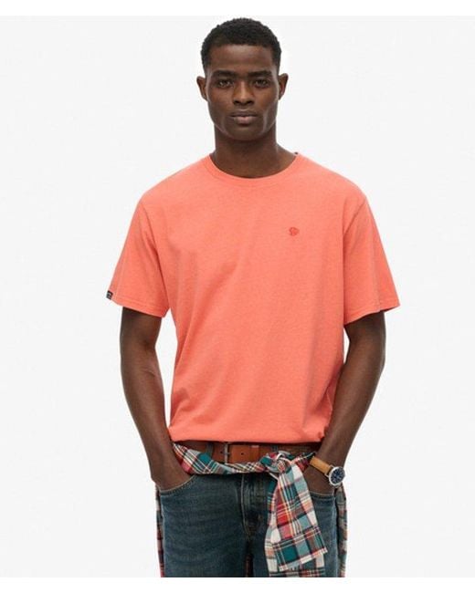 Superdry Orange Essentials Relaxed T-shirt for men