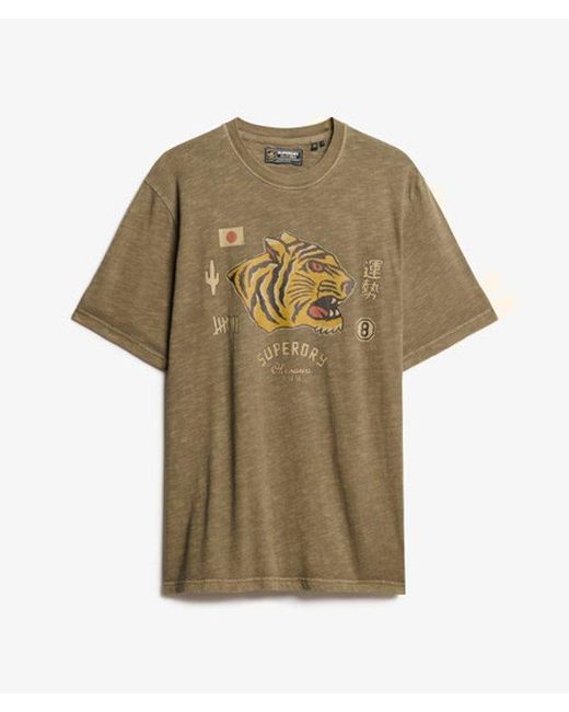 Superdry Green & Co Campaign Souvenir Loose T-shirt for men
