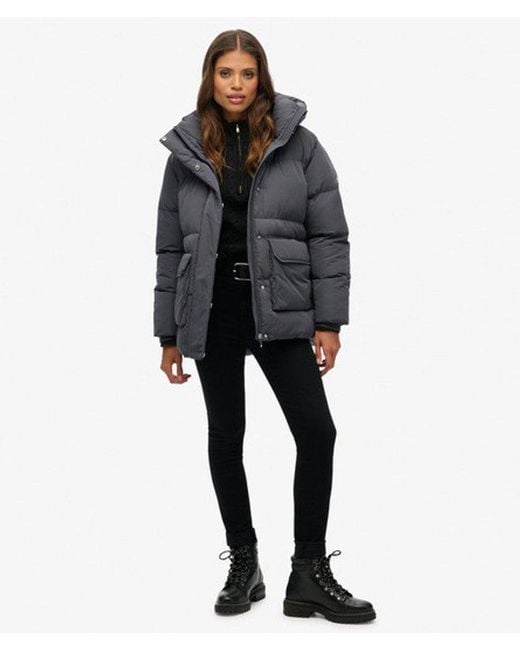 Superdry Black & Co Short Duvet Puffer Jacket