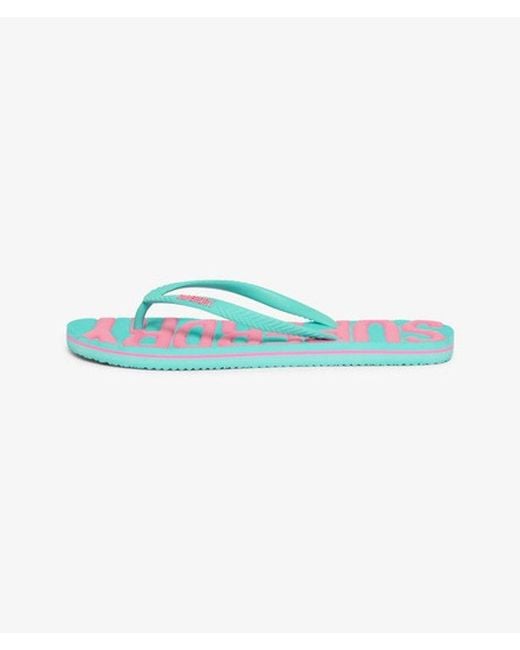 Superdry Blue & Co Vintage Flip Flops