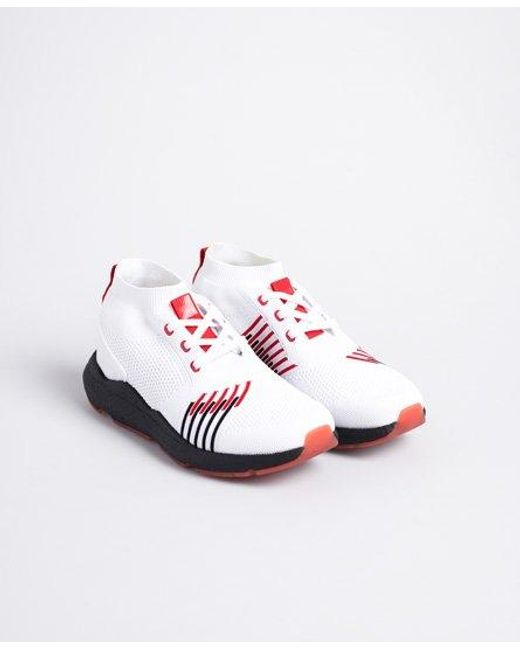 Superdry White Sport Agile High Trainers Optic