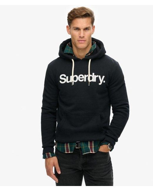 Superdry Black & Co Core Logo Hoodie for men