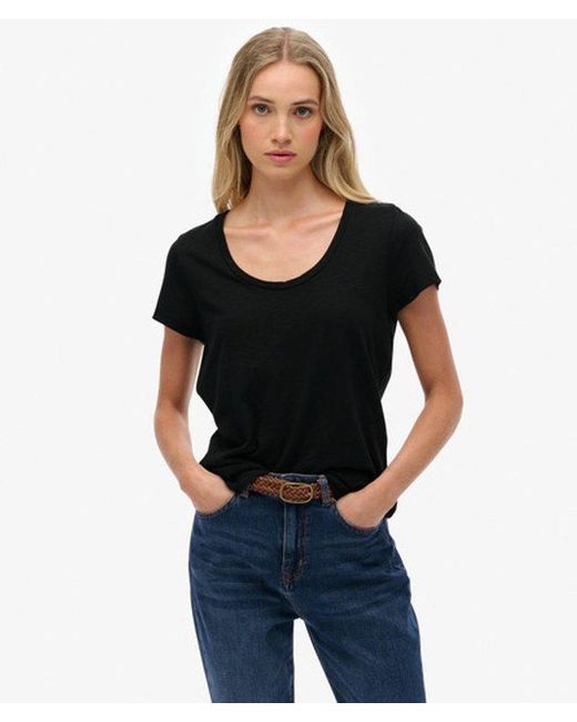 Superdry Black & Co Studios Scoop Neck T-shirt