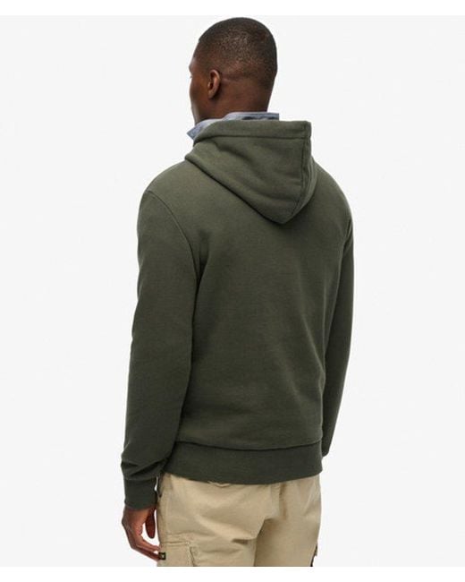 Superdry Green & Co Vintage Logo Tonal Hoodie for men