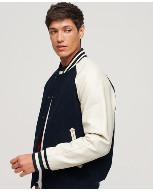 men's varsity bomber jacket