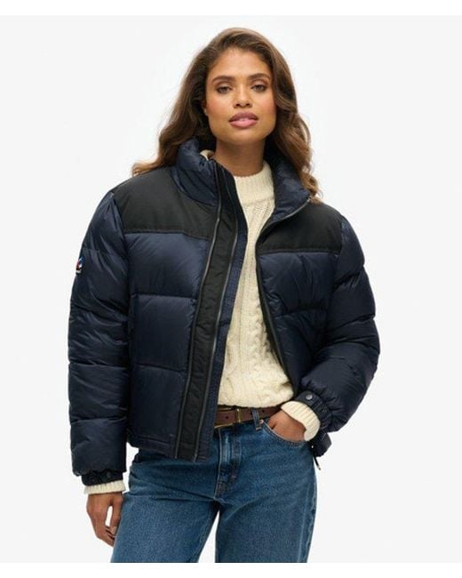 Superdry Blue & Co Sportstyle Code Puffer Jacket