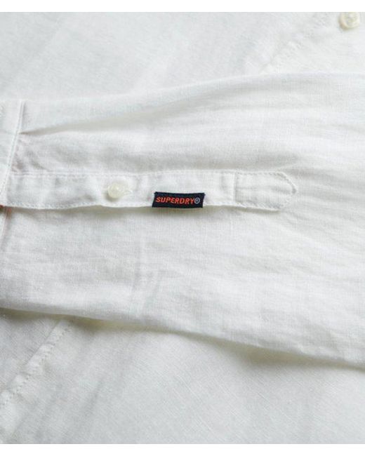 Superdry White & Co Vacation Long Sleeved Linen Shirt for men