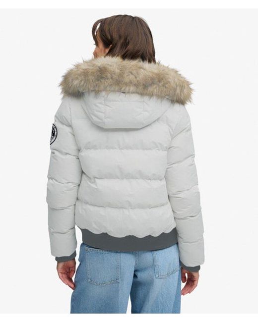 Superdry Blue Everest Ella Bomber Jacket