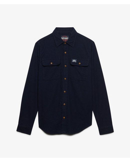 Superdry Blue & Co Trailsman Relaxed Fit Overshirt for men