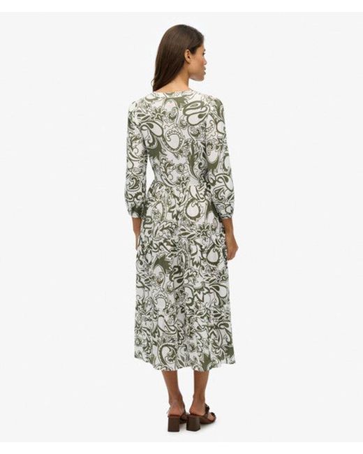 Superdry White & Co Woven Tiered Midi Dress