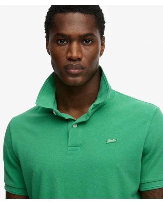 Superdry Green & Co Classic Pique Polo Shirt for men