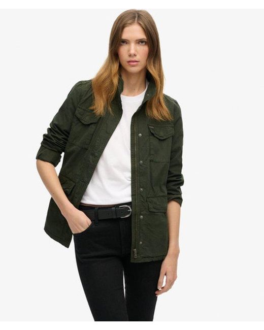 Superdry Green M65 Embellished Military Jacket