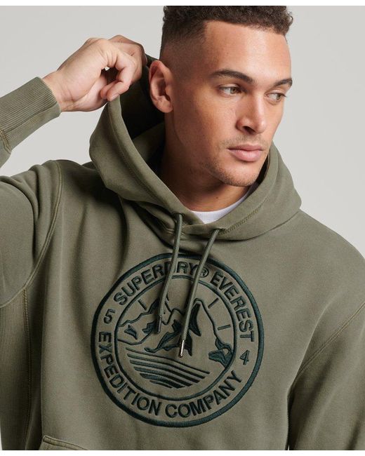 Superdry Expedition Graphic Hoodie Khaki in Green for Men | Lyst UK