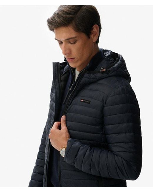 Superdry Black & Co Hooded Fuji Lite Jacket for men
