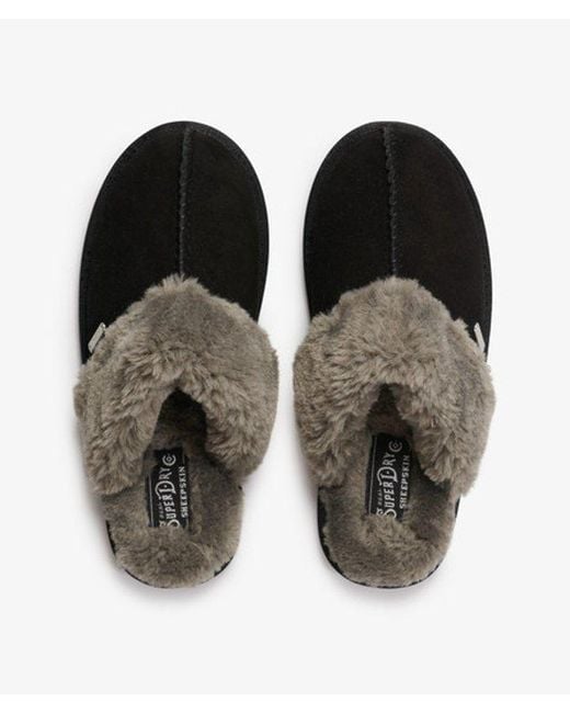 Superdry Black & Co Mule Slipper
