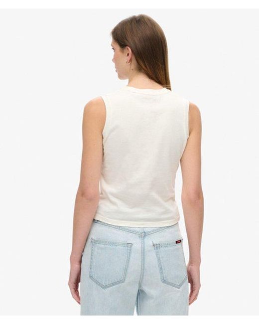 Superdry White & Co Tattoo Rhinestone Vest