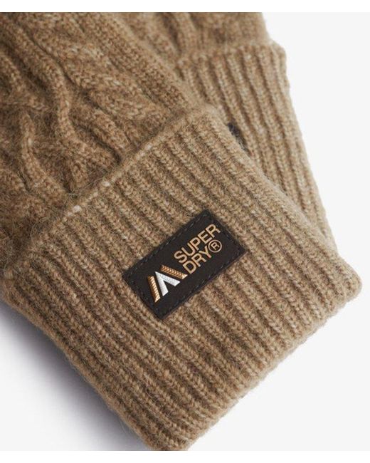 Superdry Natural & Co Cable Luxe Handwarmer Gloves