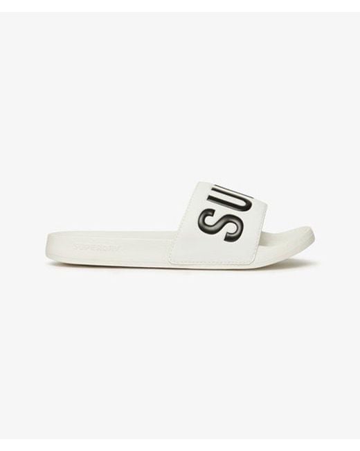Superdry White & Co Core Pool Sliders