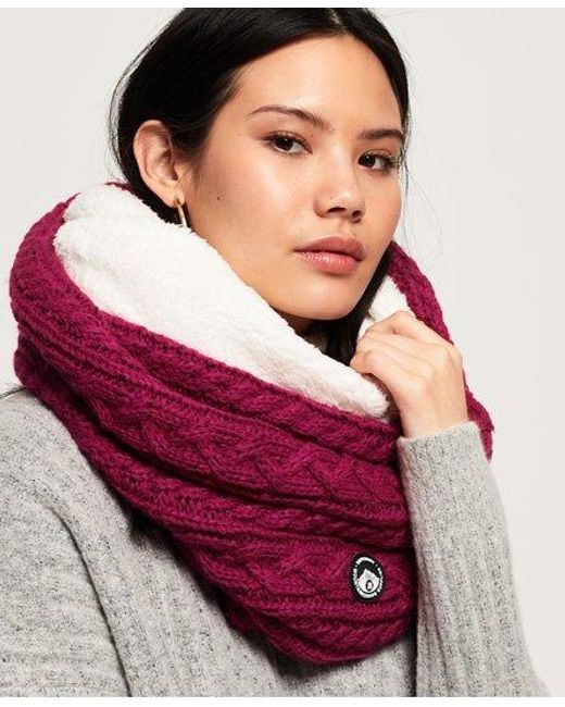 Superdry Rubber Gracie Cable Snood in 