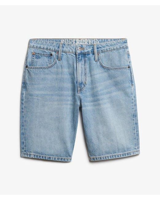 Superdry Blue & Co Vintage Straight Shorts for men